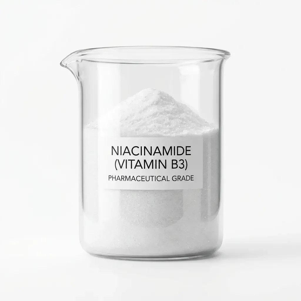 Niacinamide molecule or skincare ingredient representing barrier support