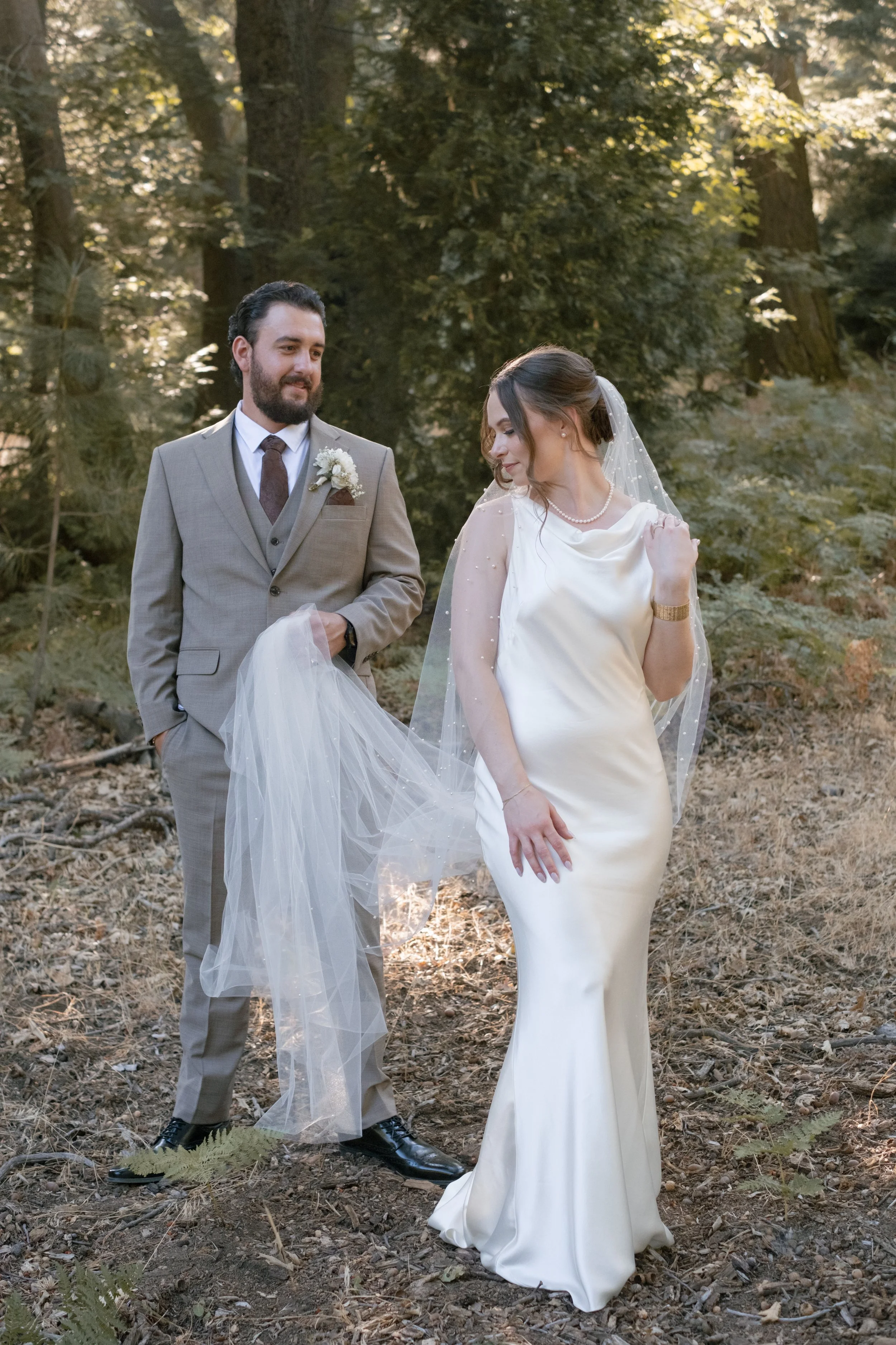 a forest wedding: lake arrowhead