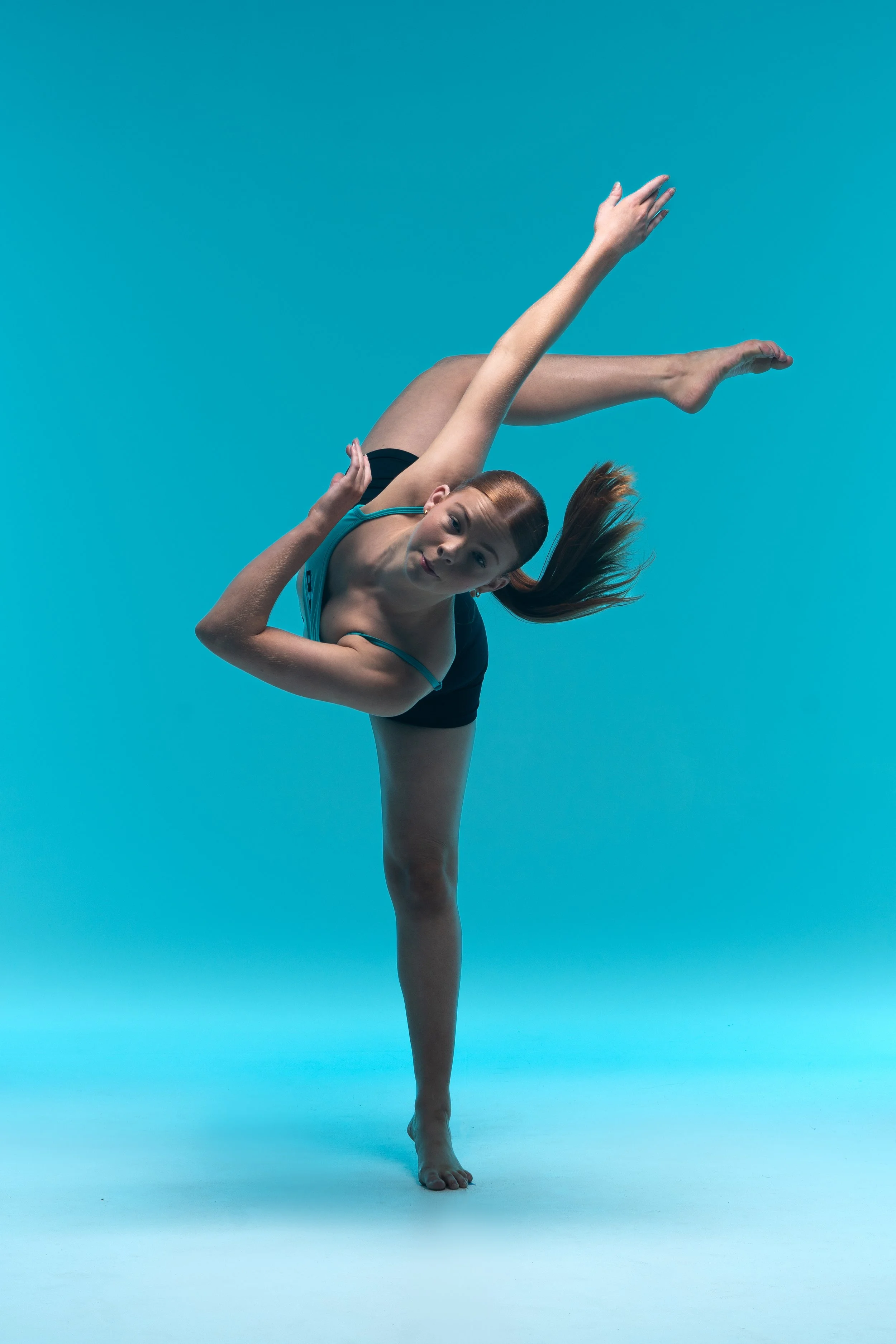 Young dancers from Dance Headquarters posing in their dance uniforms at the Gold Coast studio