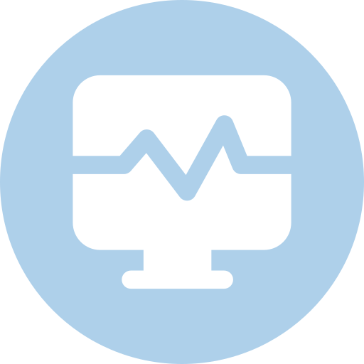 Diagnostics, testing, and repairs service icon.