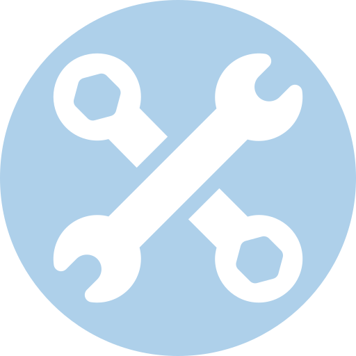 Fit-ups and installations service icon.