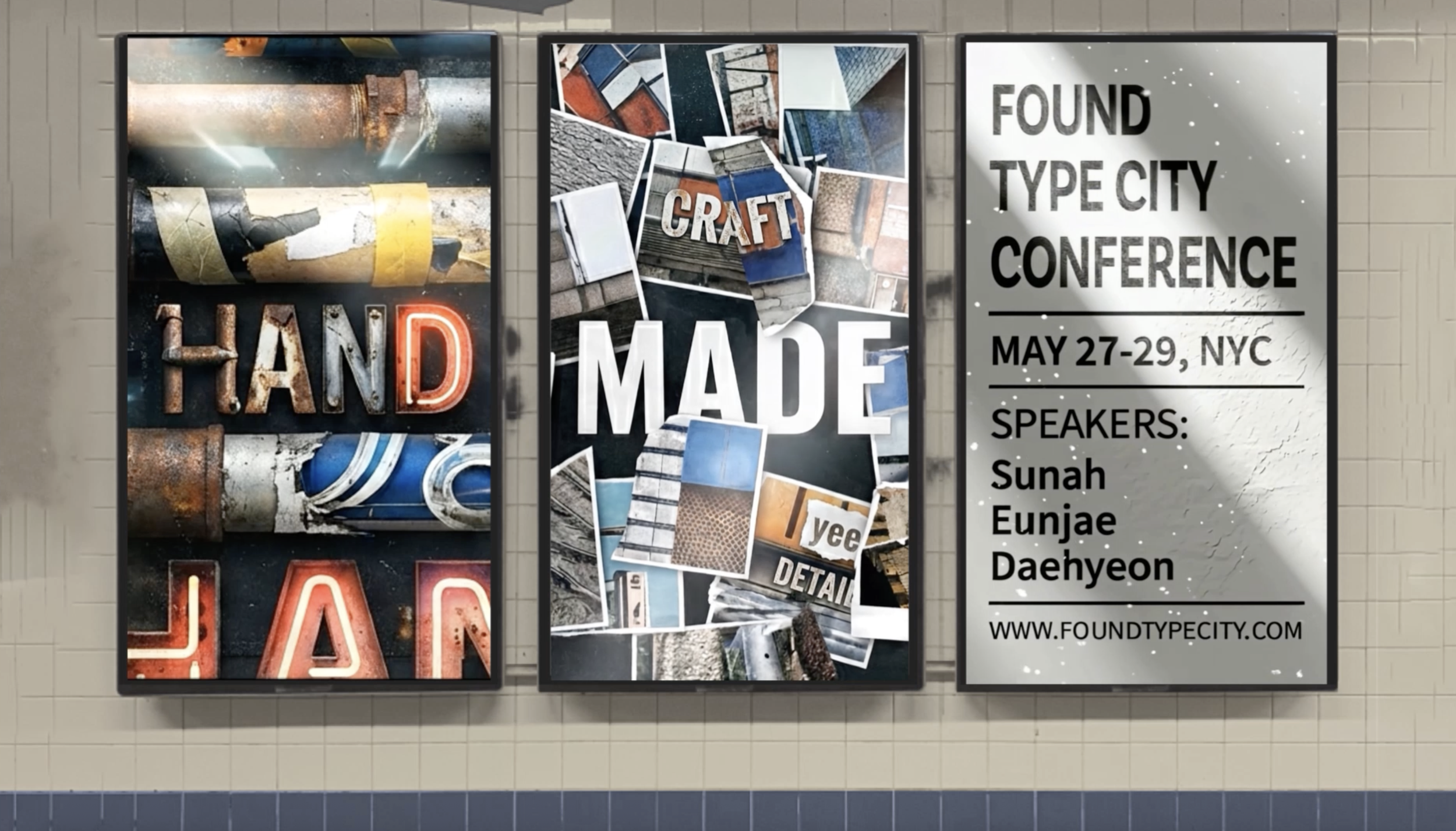 Found Type City Conference — Environmental Motion Branding
