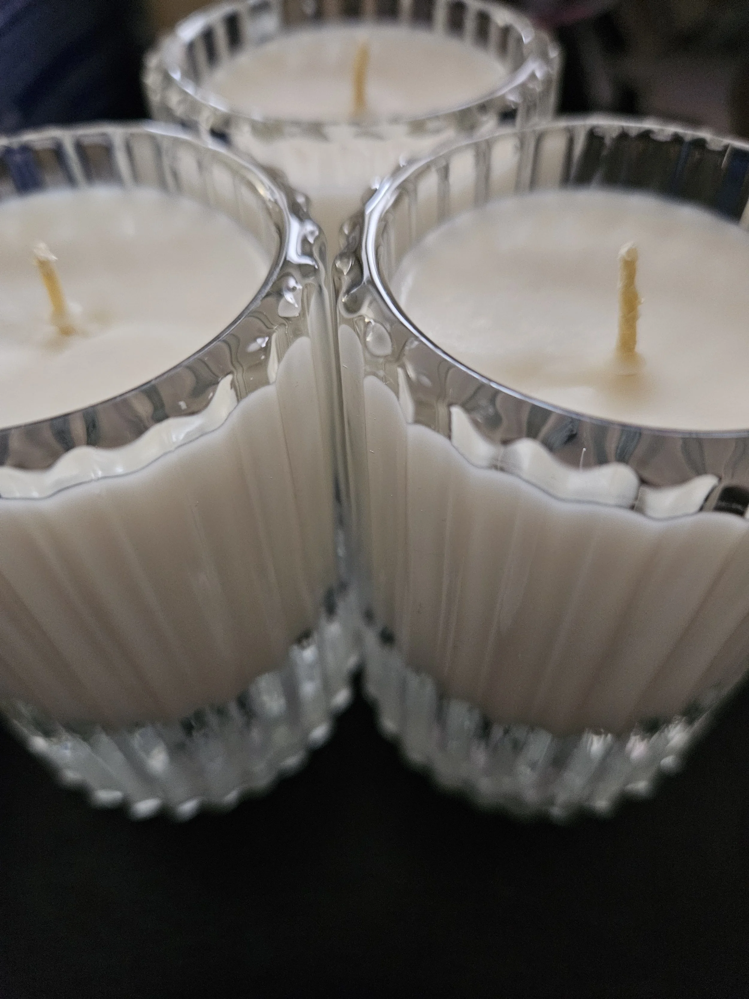 Clean Cotton Scented 2.1oz Glass Jar Candle