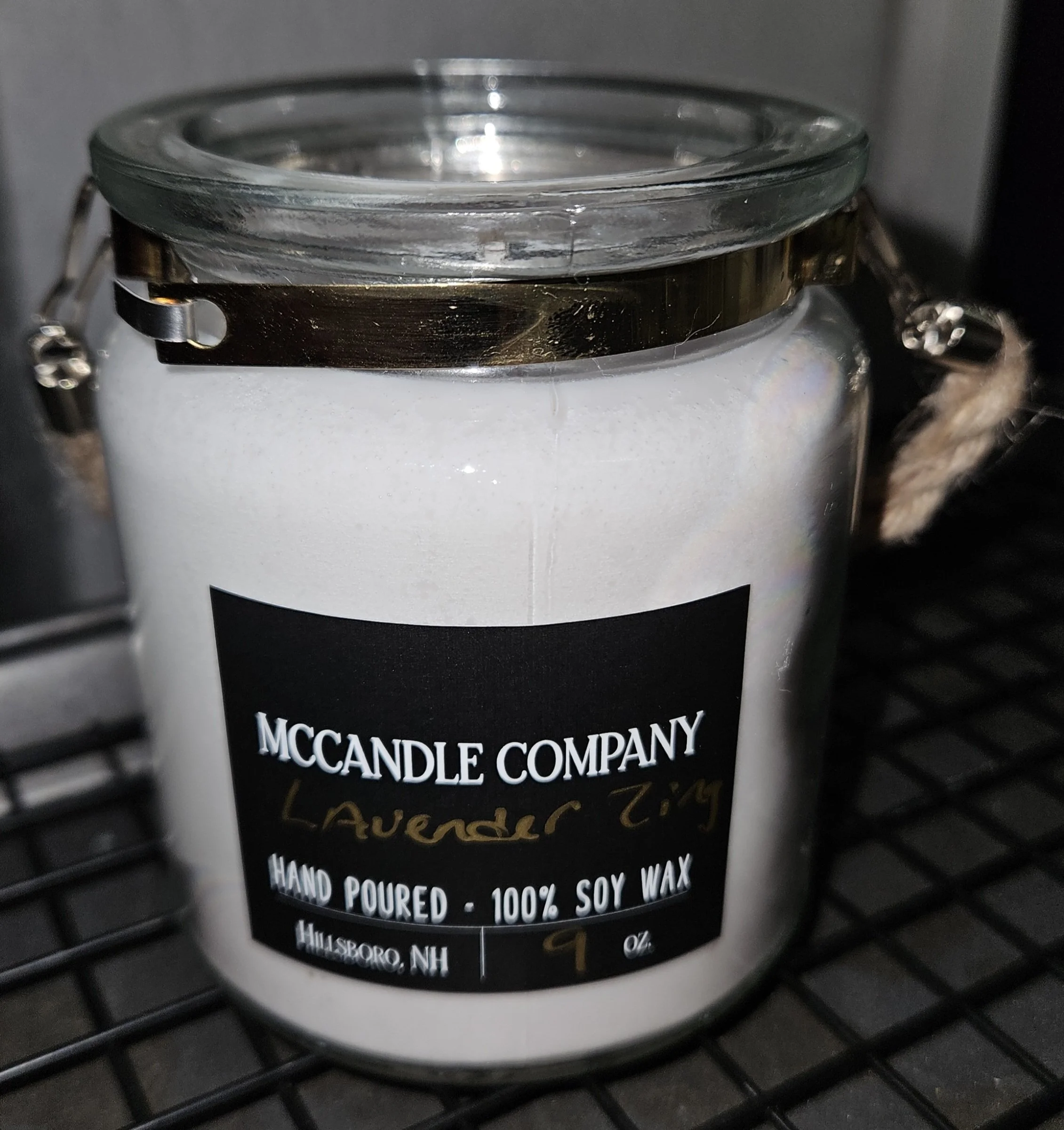 Lavender Zing Scented 9oz Glass Jar Candle