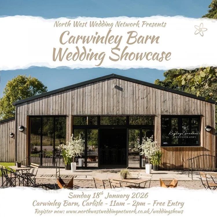 I&rsquo;ll be showcasing at the @northwestweddingnetwork Wedding Fair at @carwinleybarn this Sunday the 18th January.

First one of 2026, so let&rsquo;s make this a good one. I hope to see you there.

Tickets can be found at www.weddingfairs.com

#we