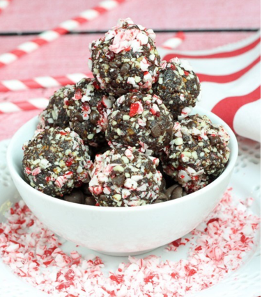 Peppermint Fudge Bites