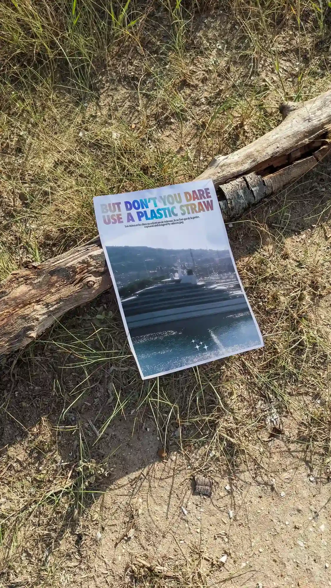 But don't you dare use a plastic straw - poster