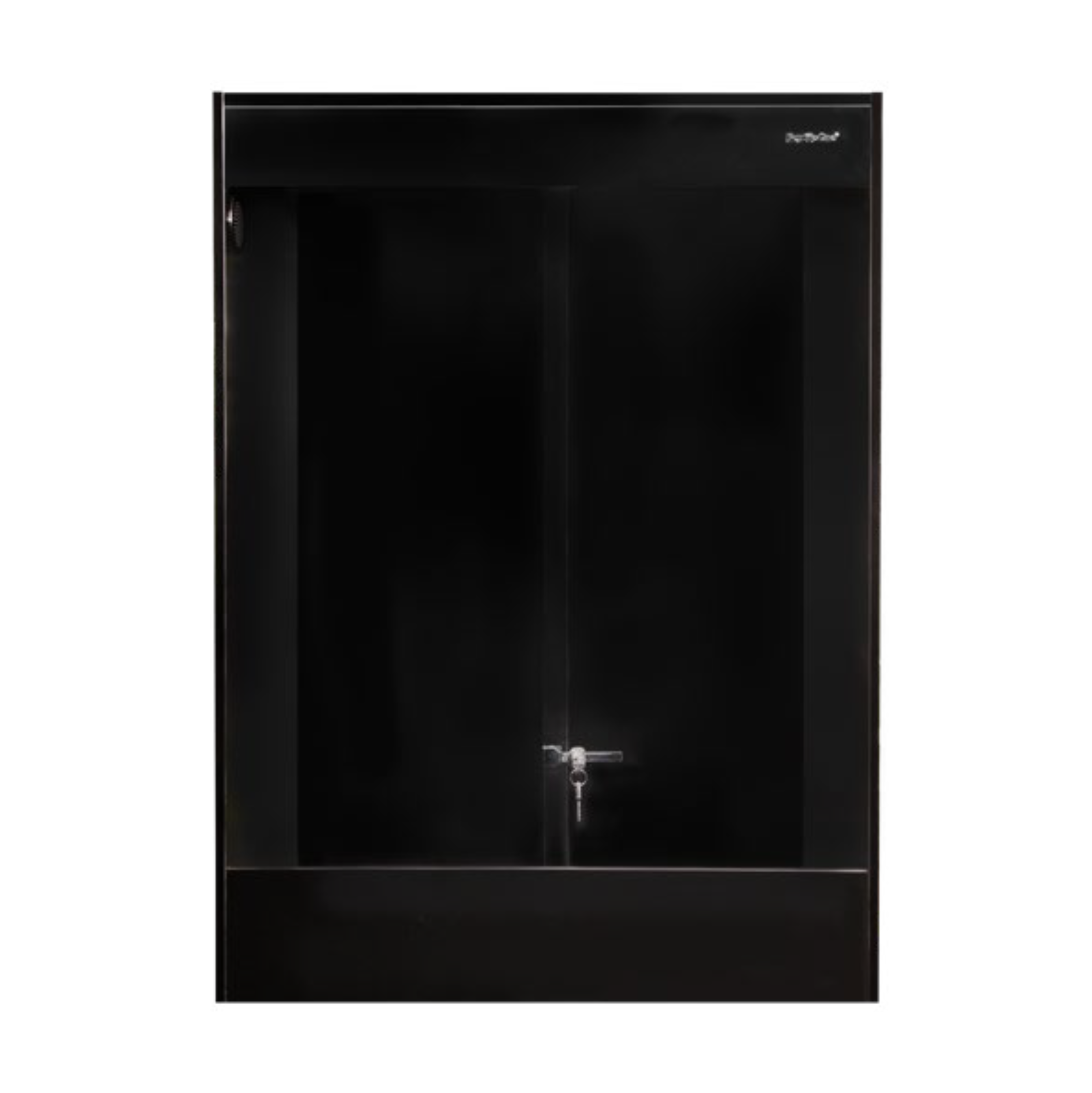 Reptile One S2M 9612 Vivarium with Glass Floor 90x60x120cm (Black)