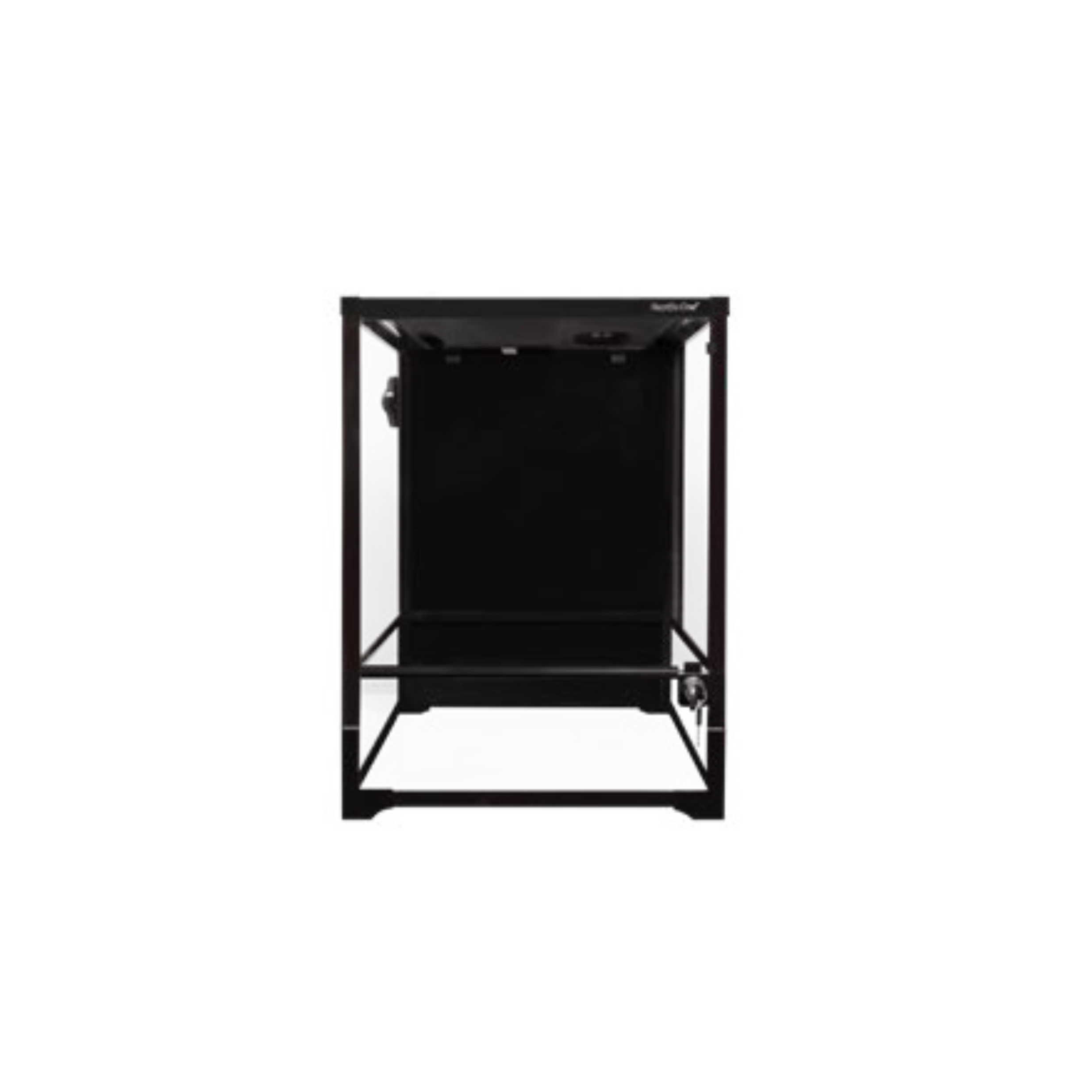 Reptile One RTF 450HT Glass Terrarium with Hinged Door 45X45X60CM (Black)