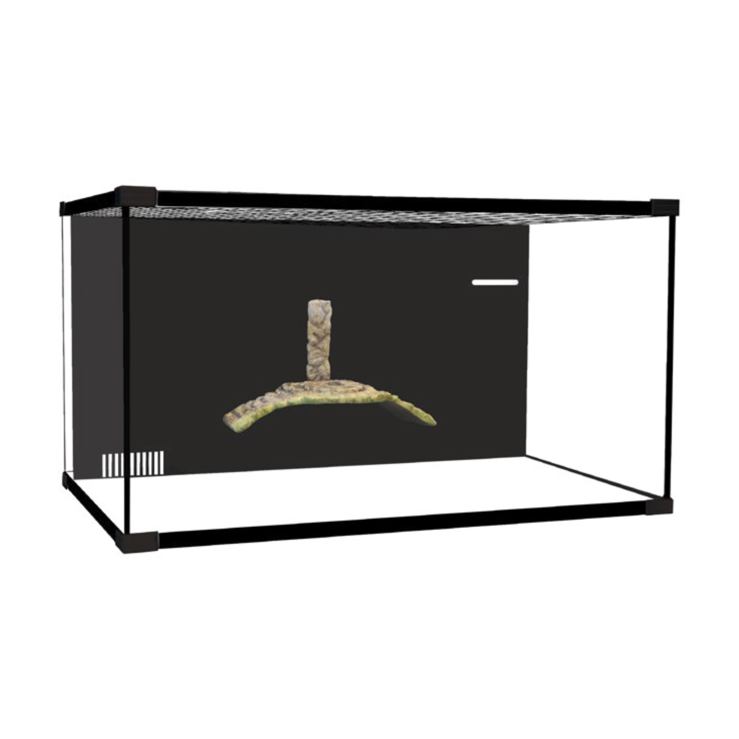 Reptile One Eco 90 Turtle Tank with Built In Filter and Lid  90x45x50cm (Black)