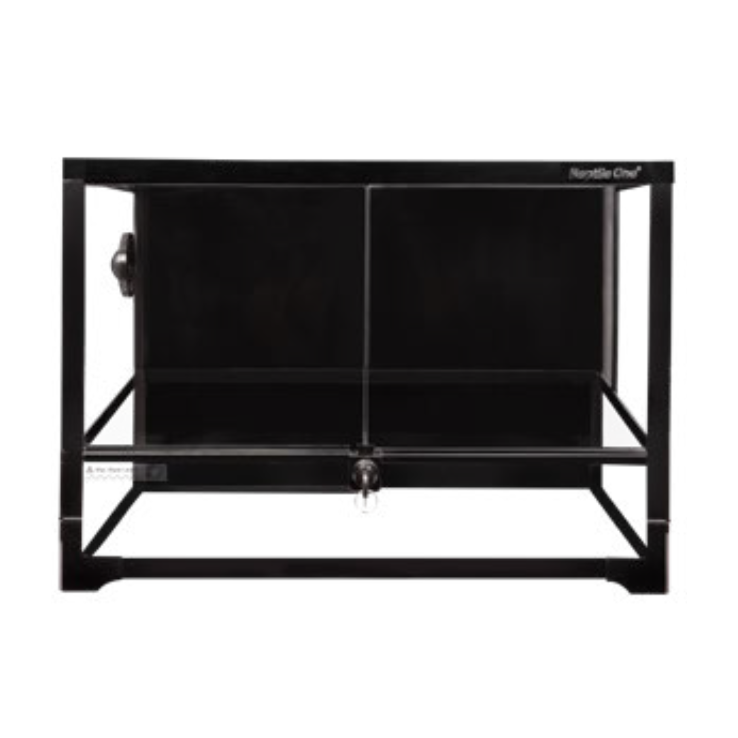 Reptile One RTF 600H Glass Terrarium with Hinged Door 60x45x45cm (Black)