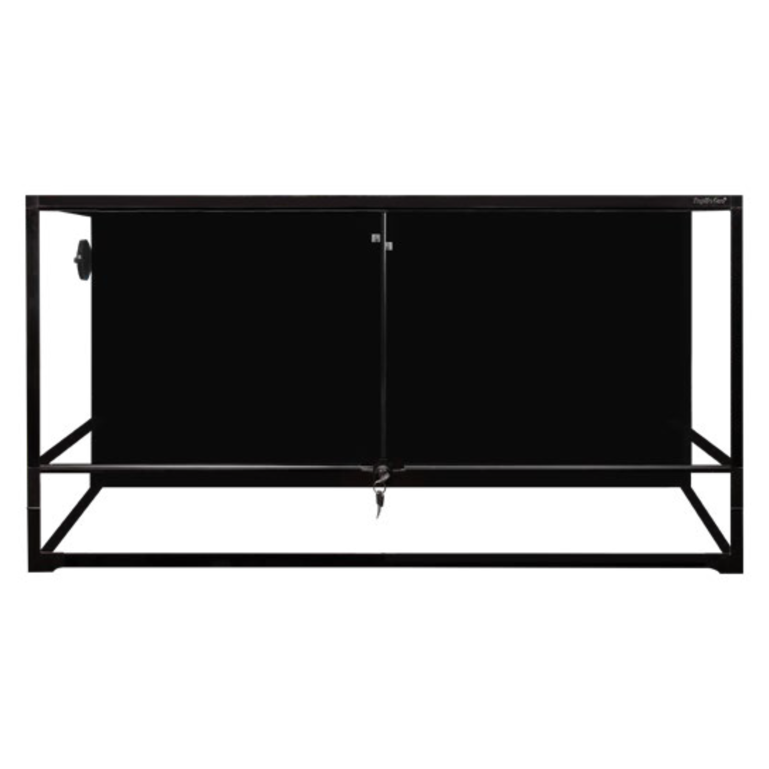 Reptile One RTF 1200HT Glass Terrarium with Hinged Doors 120x45x60cm (Black)