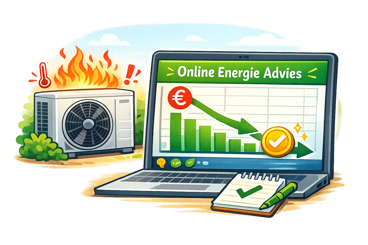 Online energiescan met grafieken en inzicht. Heeft innovatie weer.