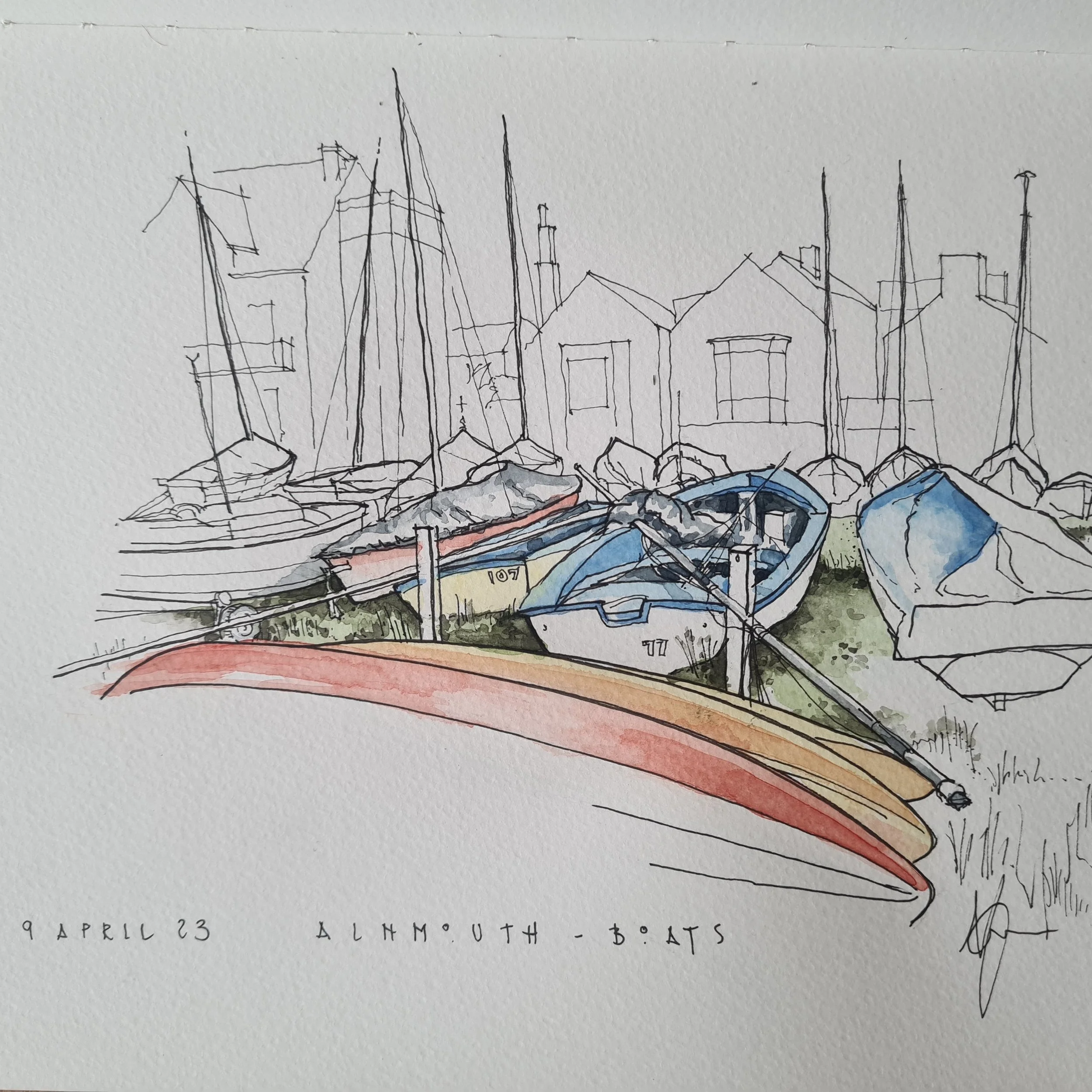 Alnmouth boat harbour