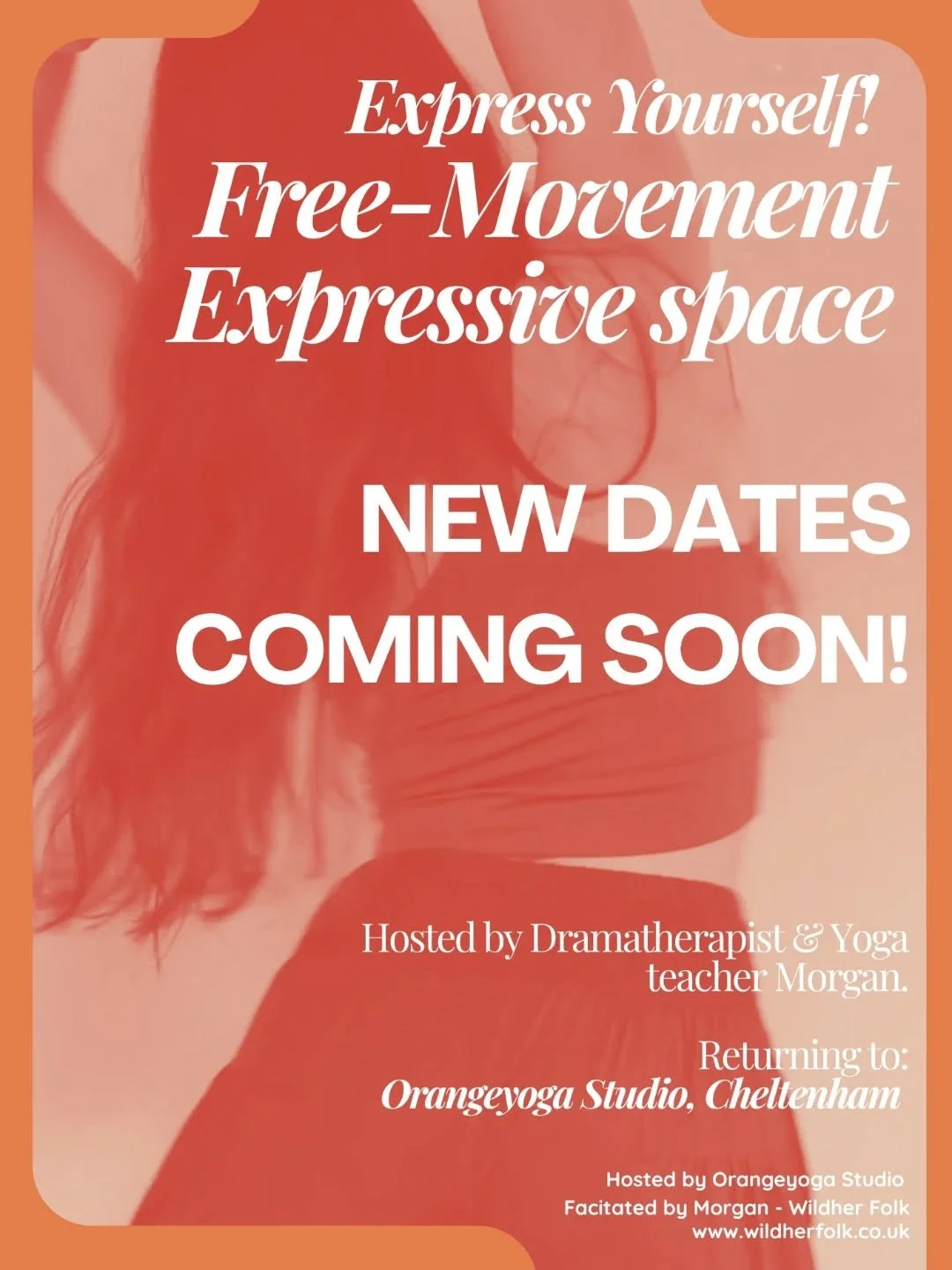 Express yourself: Free-movement is returning this summer! 

Maybe in as little time as the end of June... I'm just awaiting confirmation.

Bi-weekly sessions coming very soon to @orangeyoga_studio 🙏🏼

Keep your eyes peeled, dates will be released t