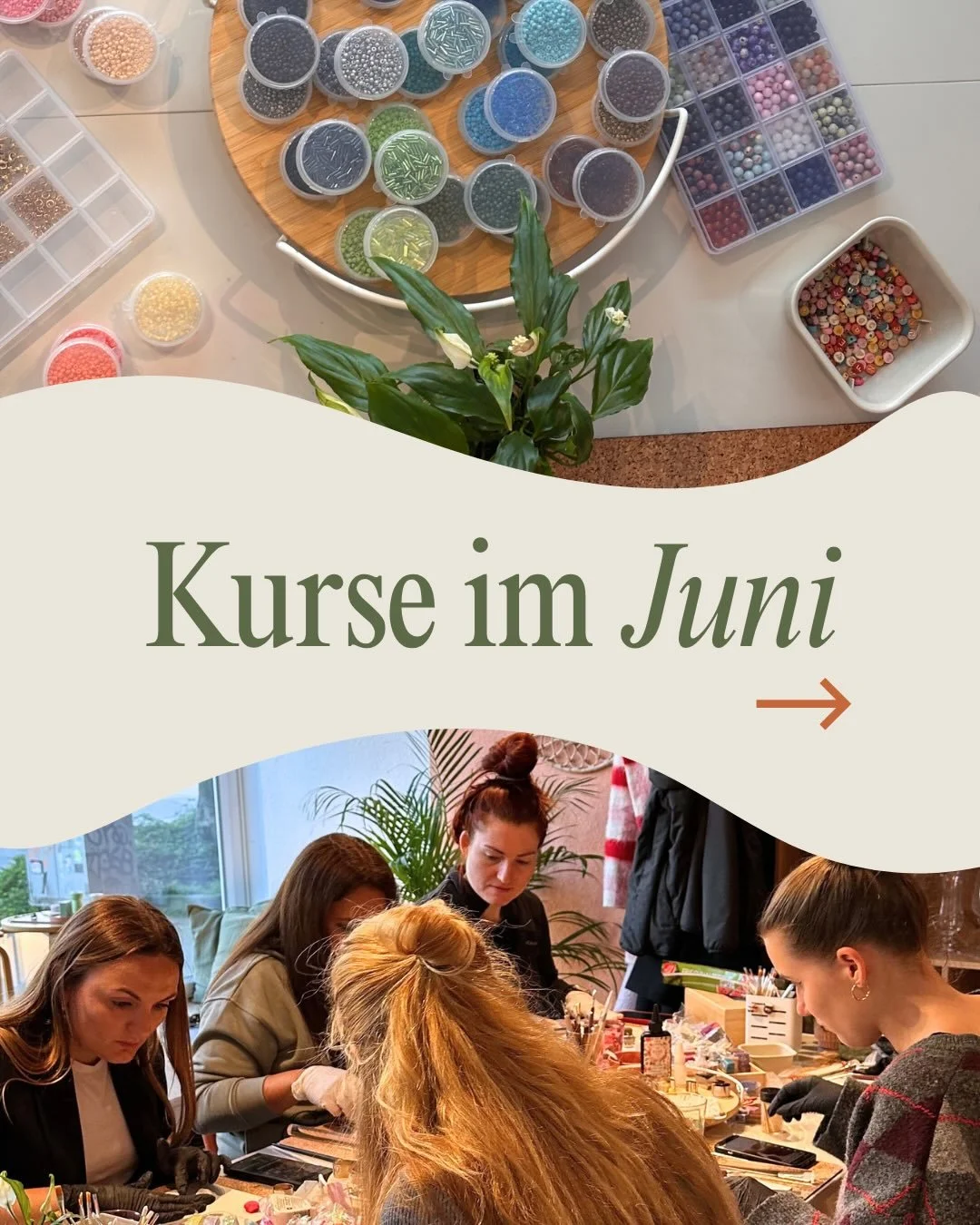 Das sind unsere Kurs-Termine im Juni 🧡 

Wie immer k&ouml;nnt ihr die Kurse ganz einfach auf unserer Website buchen, der Link befindet sich in der Bio ✨ wir freuen uns auf euch! 

#hamburg #kreativkurs