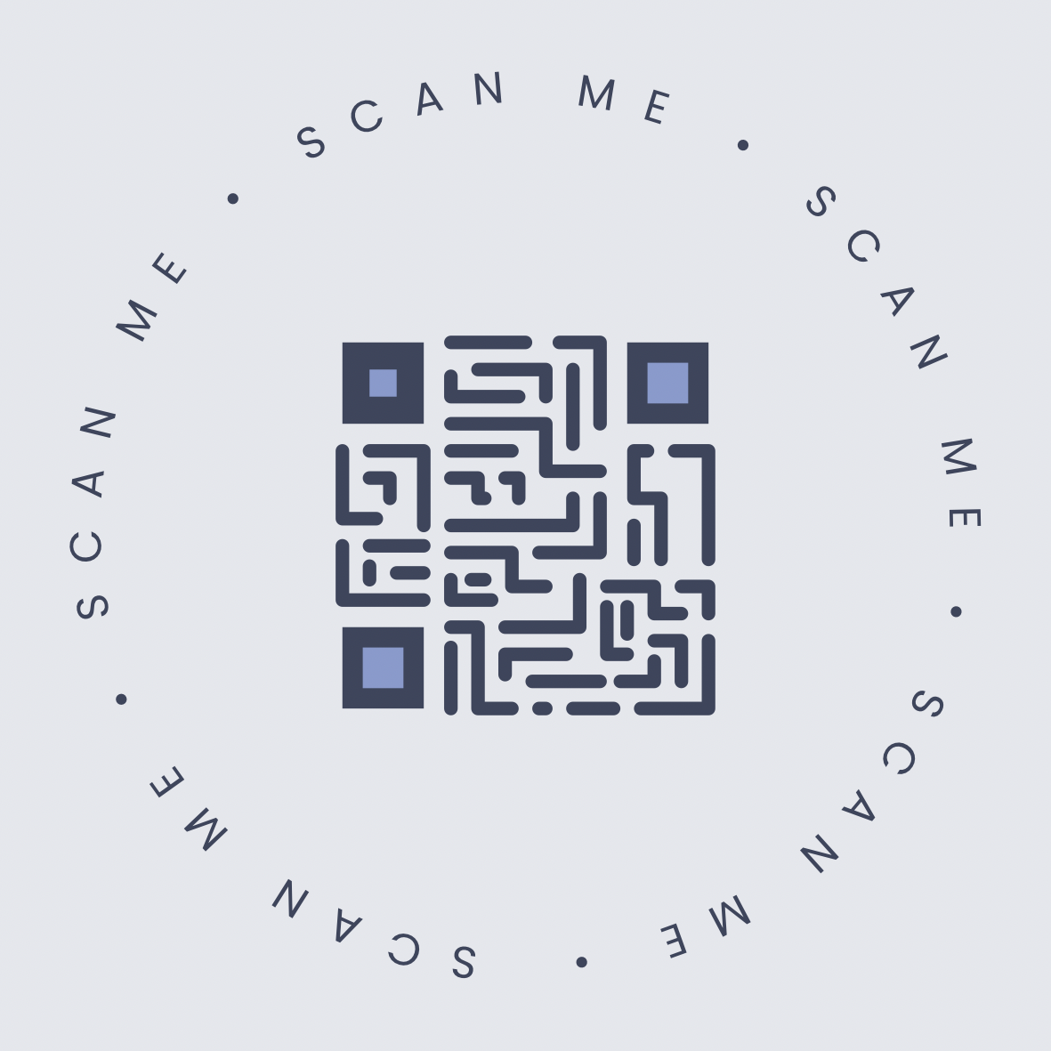 White and Black Minimalist Business QR Code Circle Sticker.png