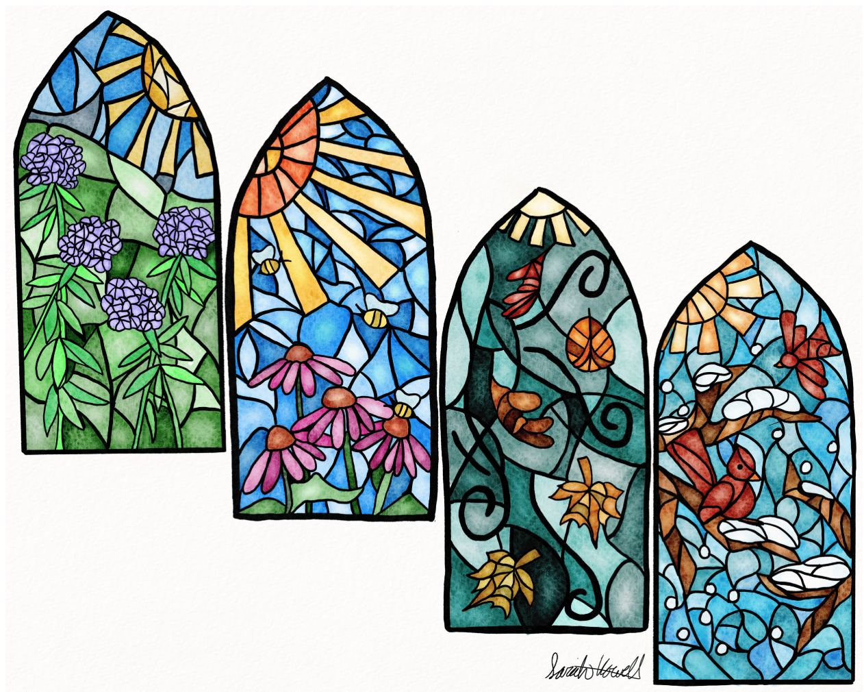 Stained Glass Seasons