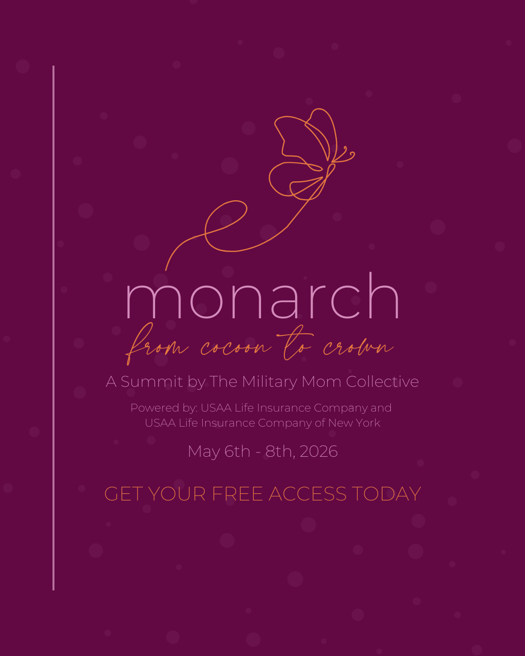 Military Mom Collective- Monarch from Cocoon to Crown