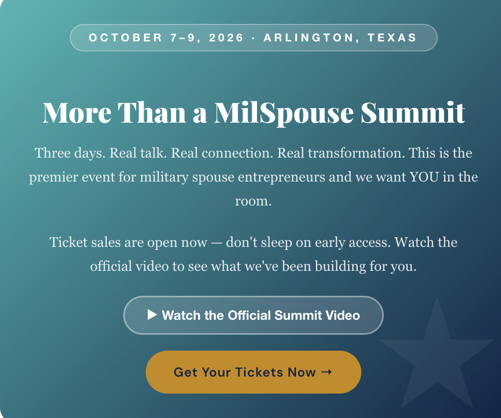 More than a MilSpouse Summit 