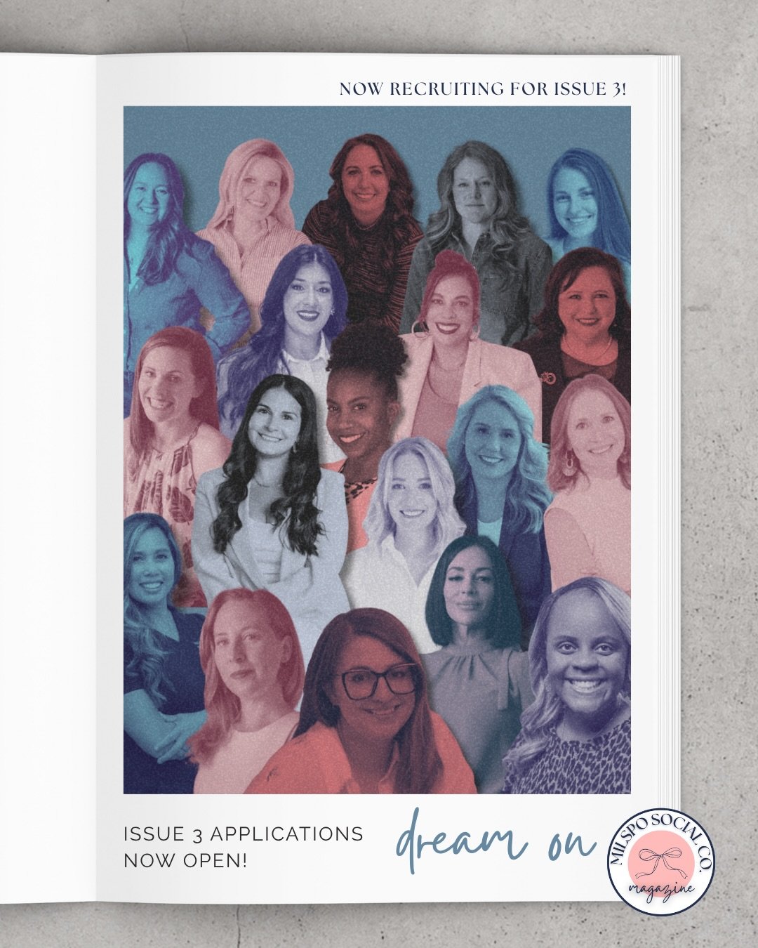 The MILSPO movement continues! Apply now for issue 3, estimated launch late Q3! Applications close at the end of the month! (Insider Circle Members get discounts on features!) Let&rsquo;s go girls! #milspo #milsposocialco #milspomovement #milspoleade