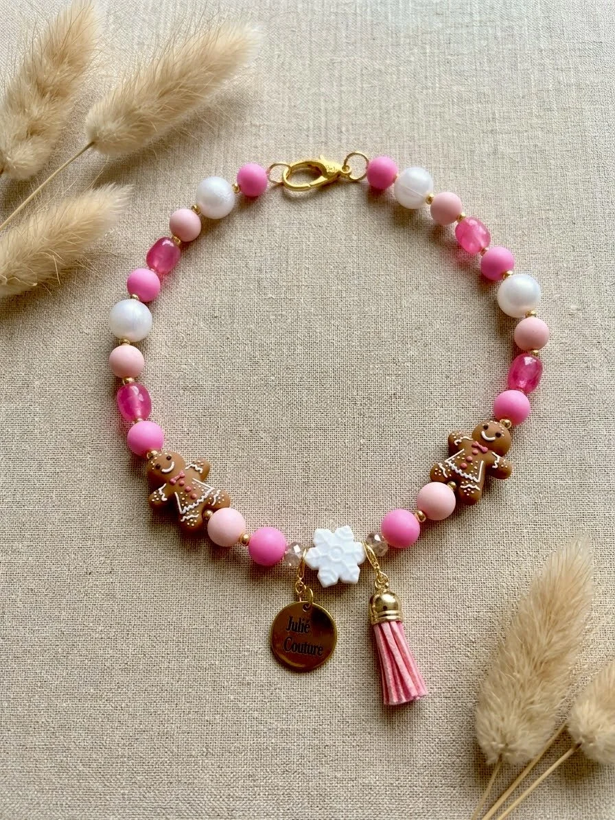 Hundekette Pink Gingerbread