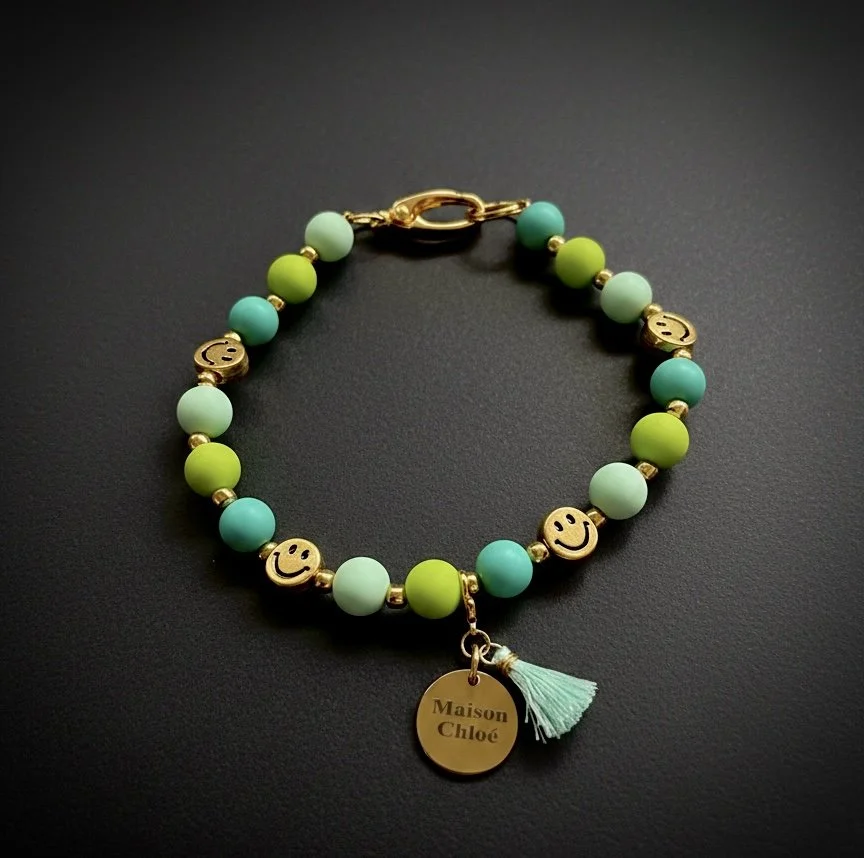 Hundekette SMILEY türkis