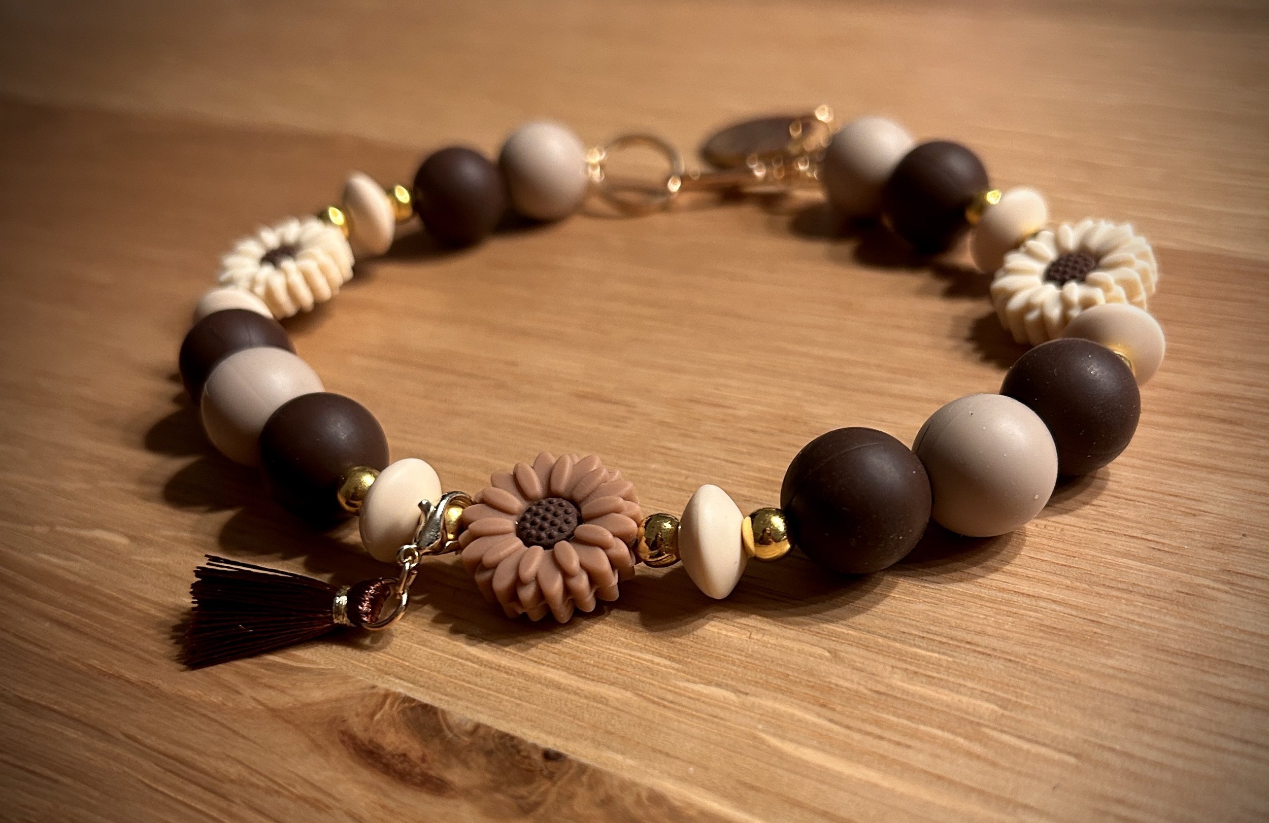 Hundekette Brown Blossom 🤎✨