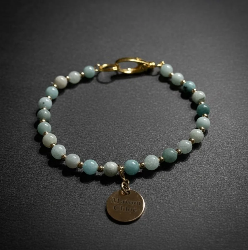 Edelstein-Hundekette Amazonit