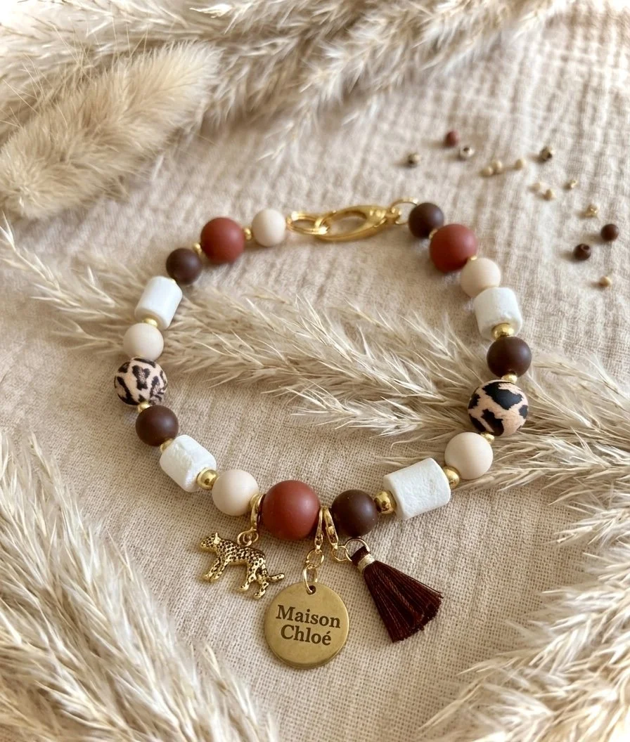 EM-Keramik Hundekette „Wild Ember“  🤎