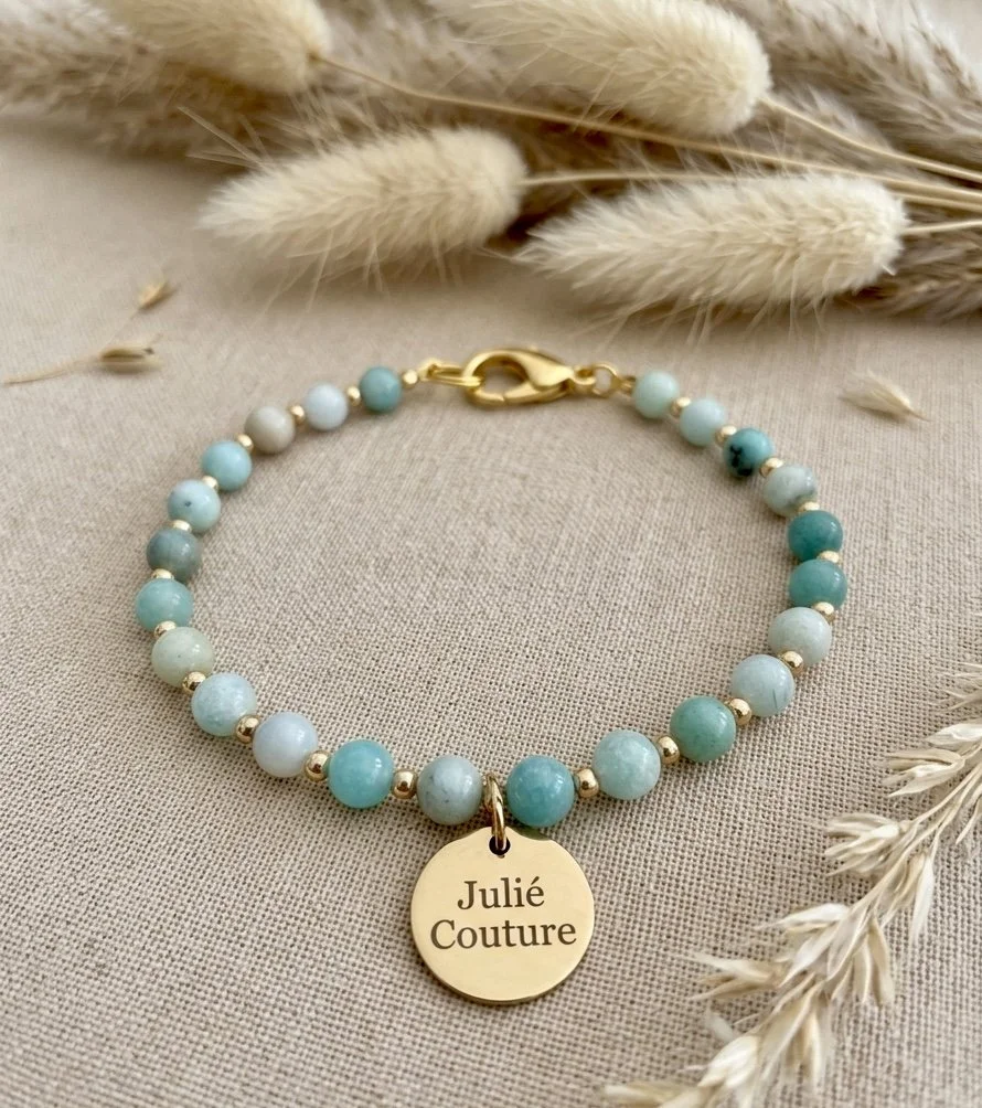 Edelstein Hundekette Amazonit