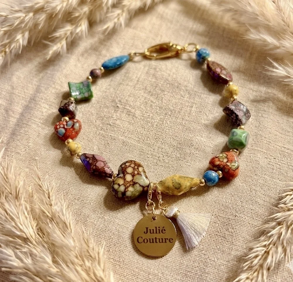 Hundekette Rainbow Stones
