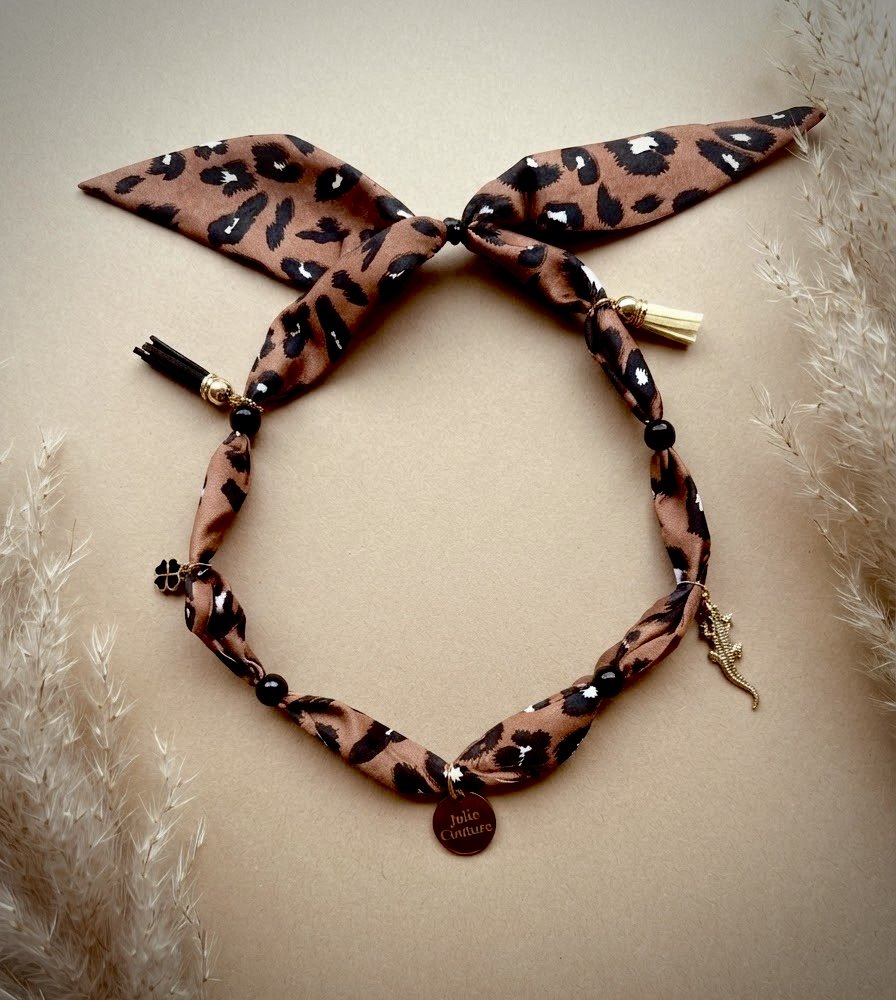 Charm Hundetuch Crocodile Noir