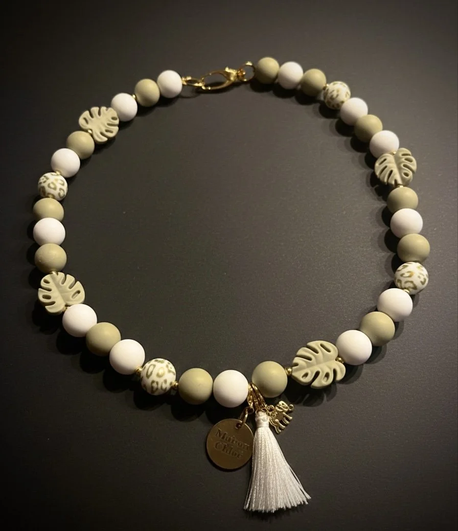 Hundekette XL Mint Safari 🌿🐘