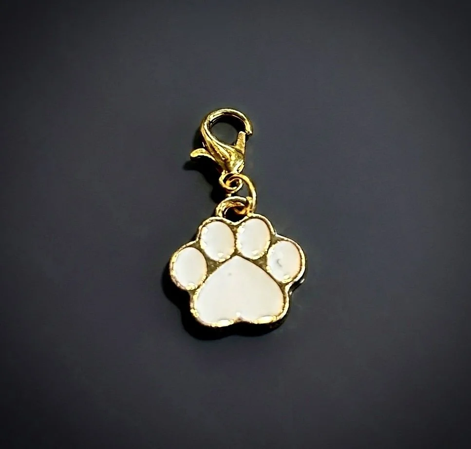 Anhänger Pfote Weiß 🐾✨