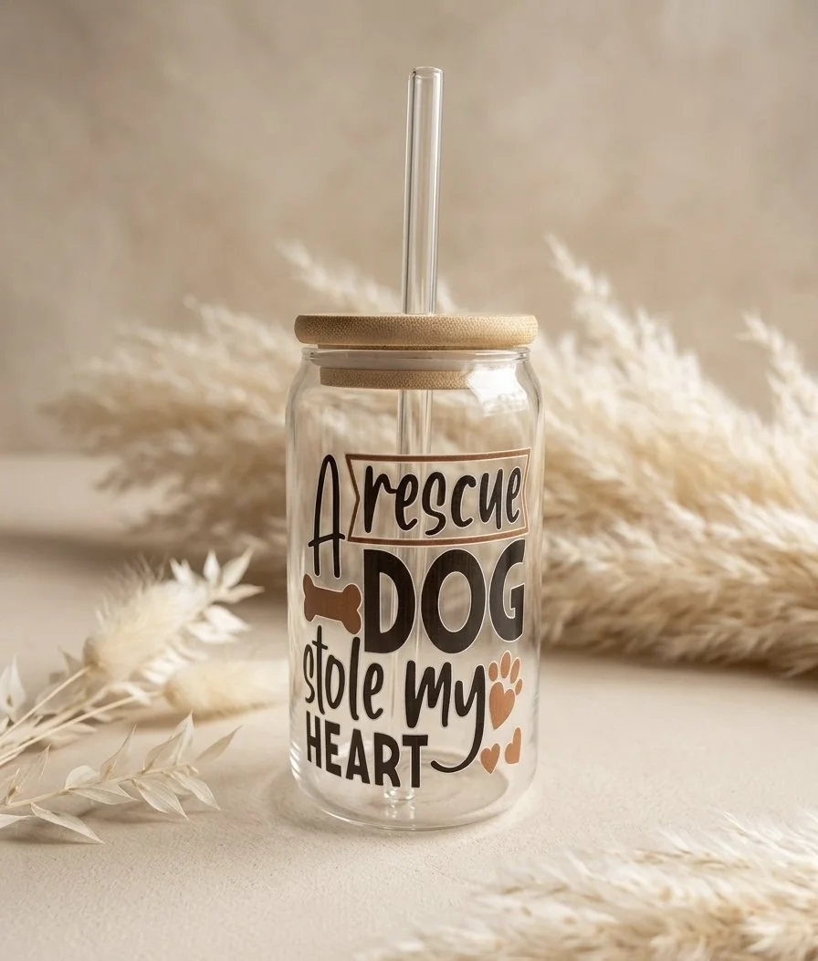 Trinkglas Rescue Dog