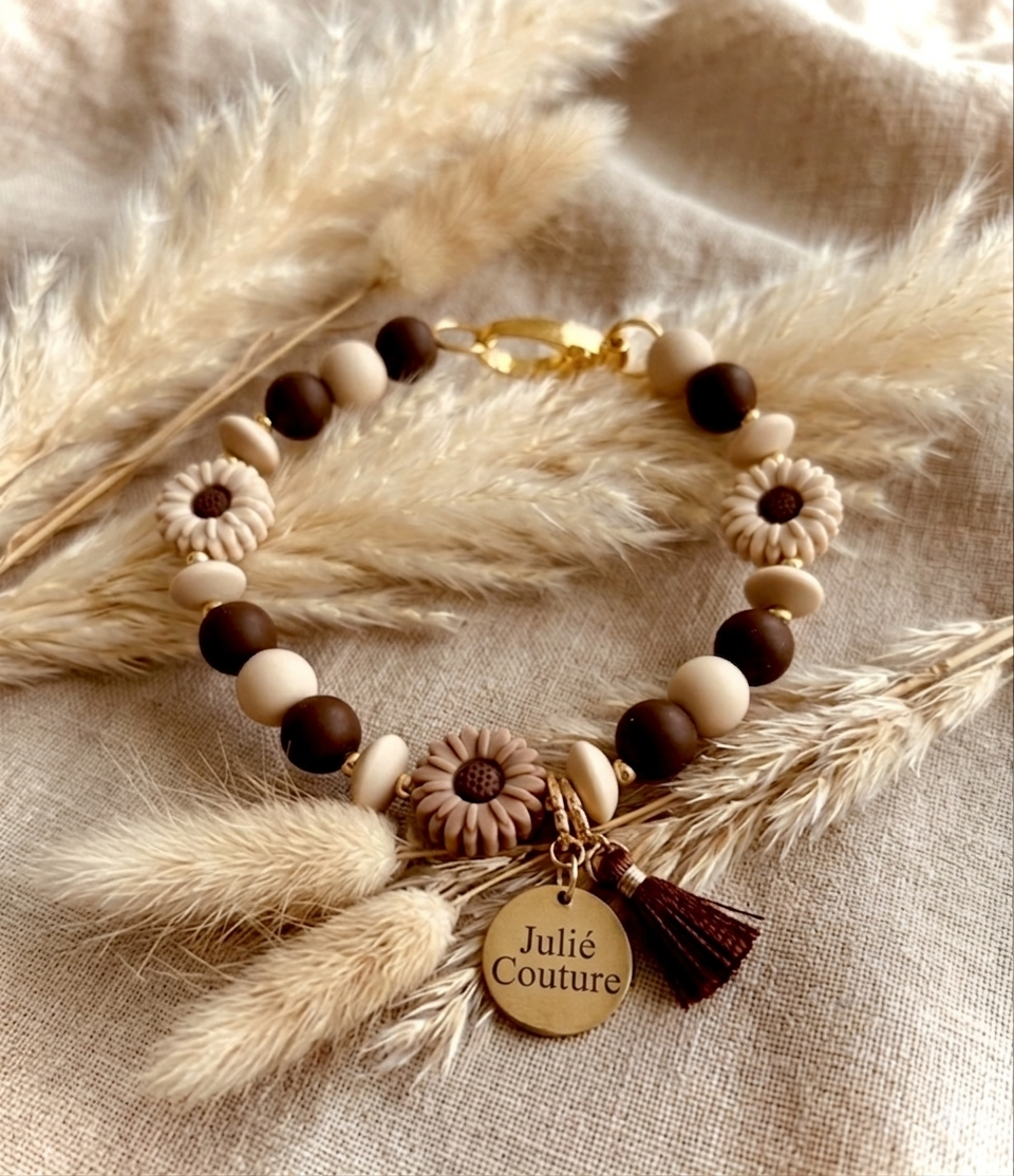 Hundekette Brown Blossom