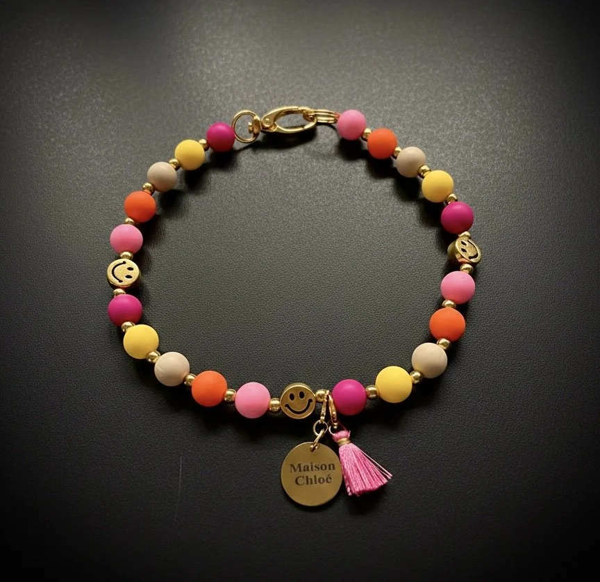 Hundekette SMILEY pink