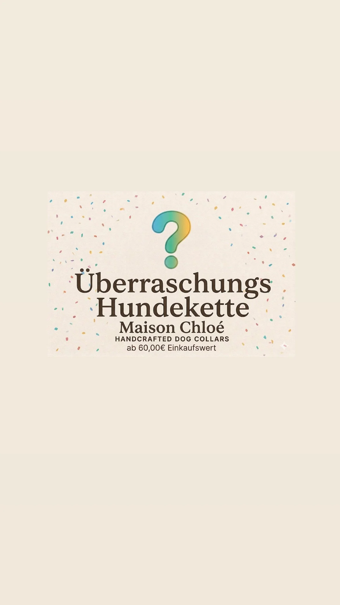 Überraschungs - Hundekette  GRATIS ab 60,00€ Einkaufswert