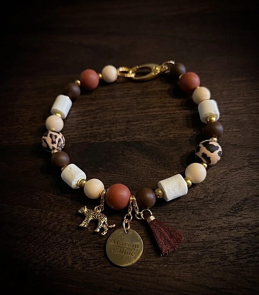 EM Keramik XL Hundekette „Wild Ember“  🌿🤎