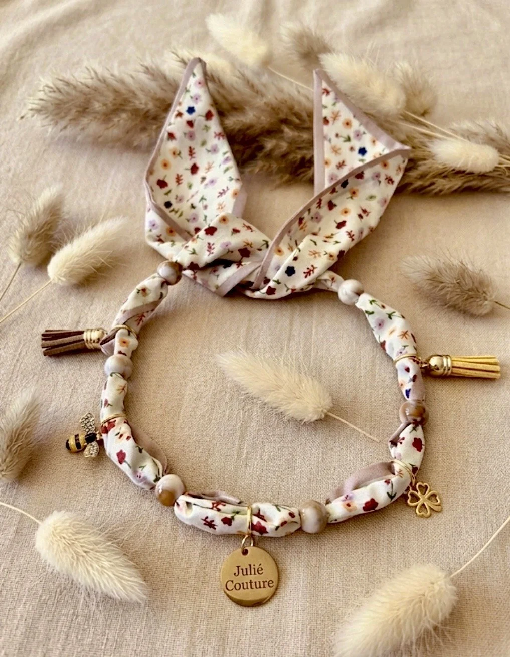 Charm Hundetuch Blooming Bee Beige