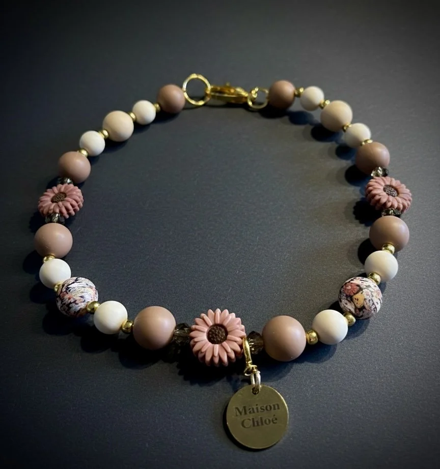 Hundekette Blush Bloom🌸