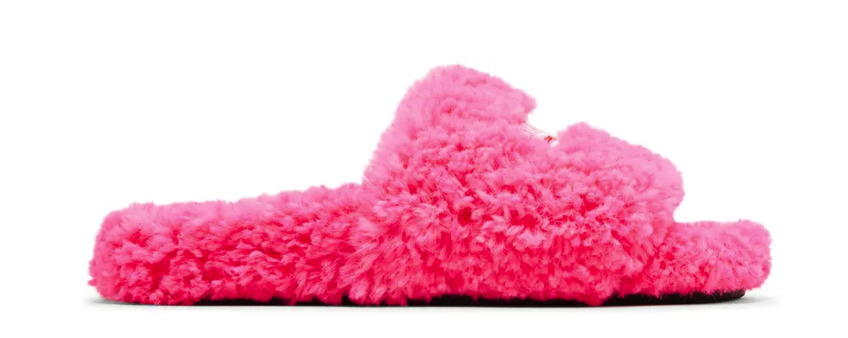 Balenciaga Wmns Furry Slides 'Faux Fur - Hot Pink'