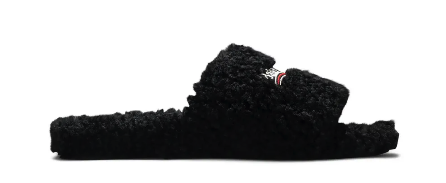 Balenciaga Furry Slides 'Black'