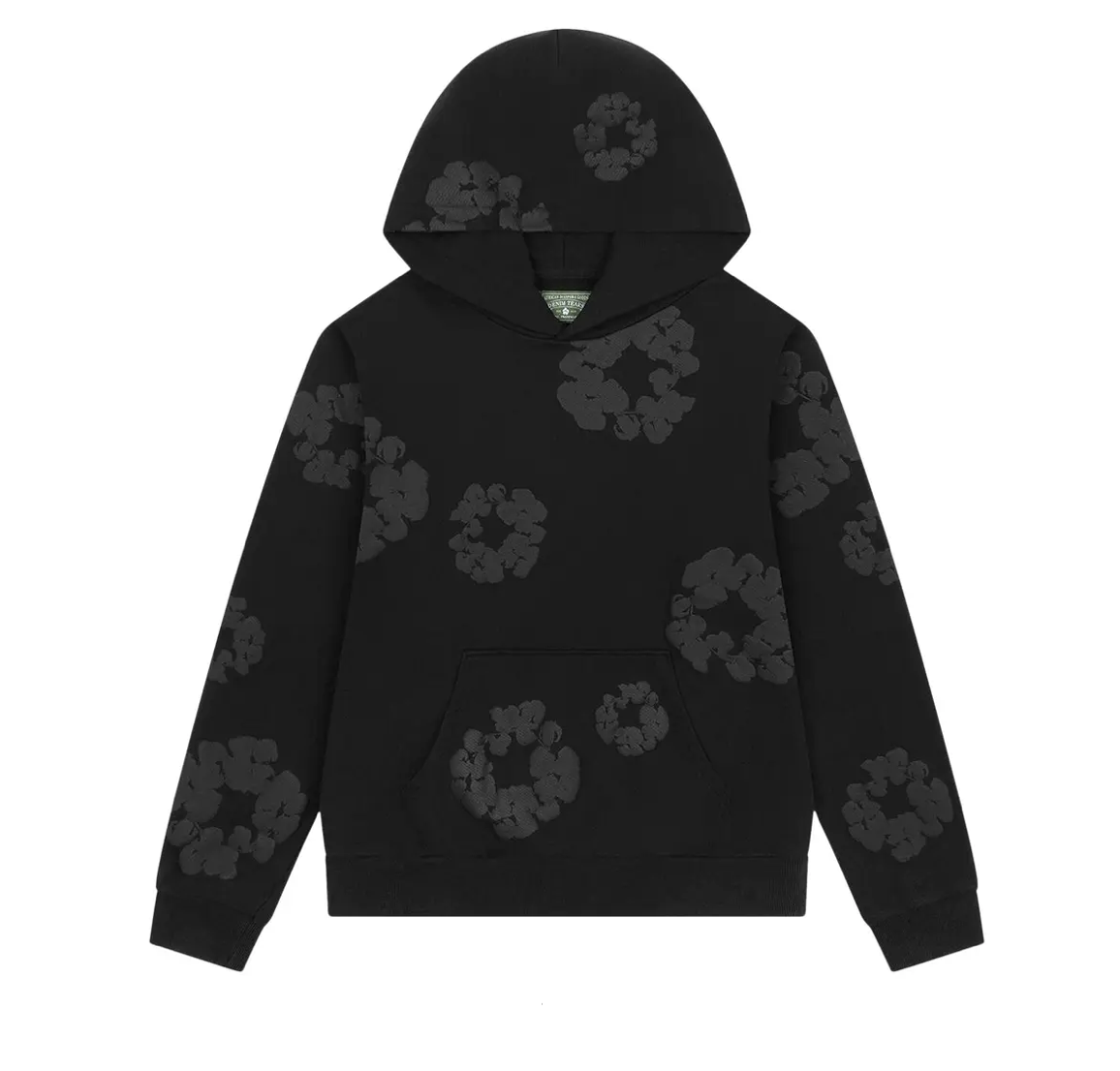 Denim Tears Mono Wreath Hoodie 'Black'