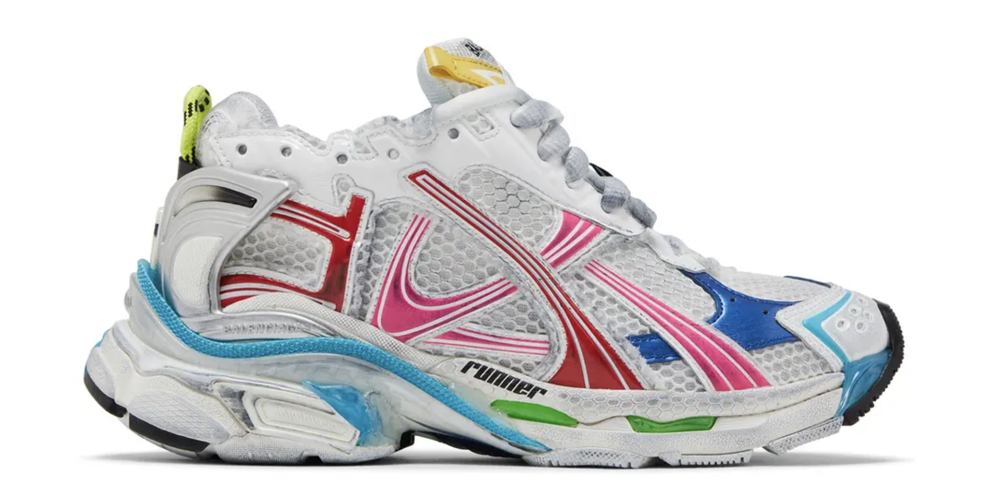 Balenciaga Wmns Runner Sneaker 'Worn-Out - White Multi-Color'