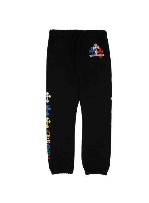 Chrome Hearts Cross Sweatpants 'Black/Multicolor'