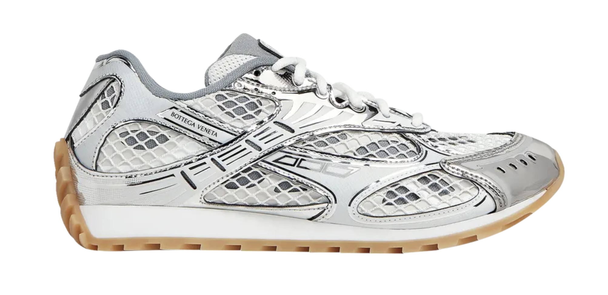 Bottega Veneta Wmns Orbit Sneaker 'Silver White'