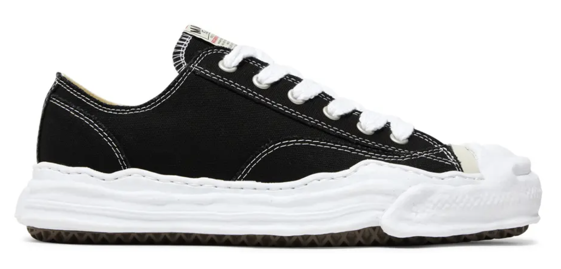 Maison Mihara Yasuhiro Hank OG Sole Canvas Low 'Black White'