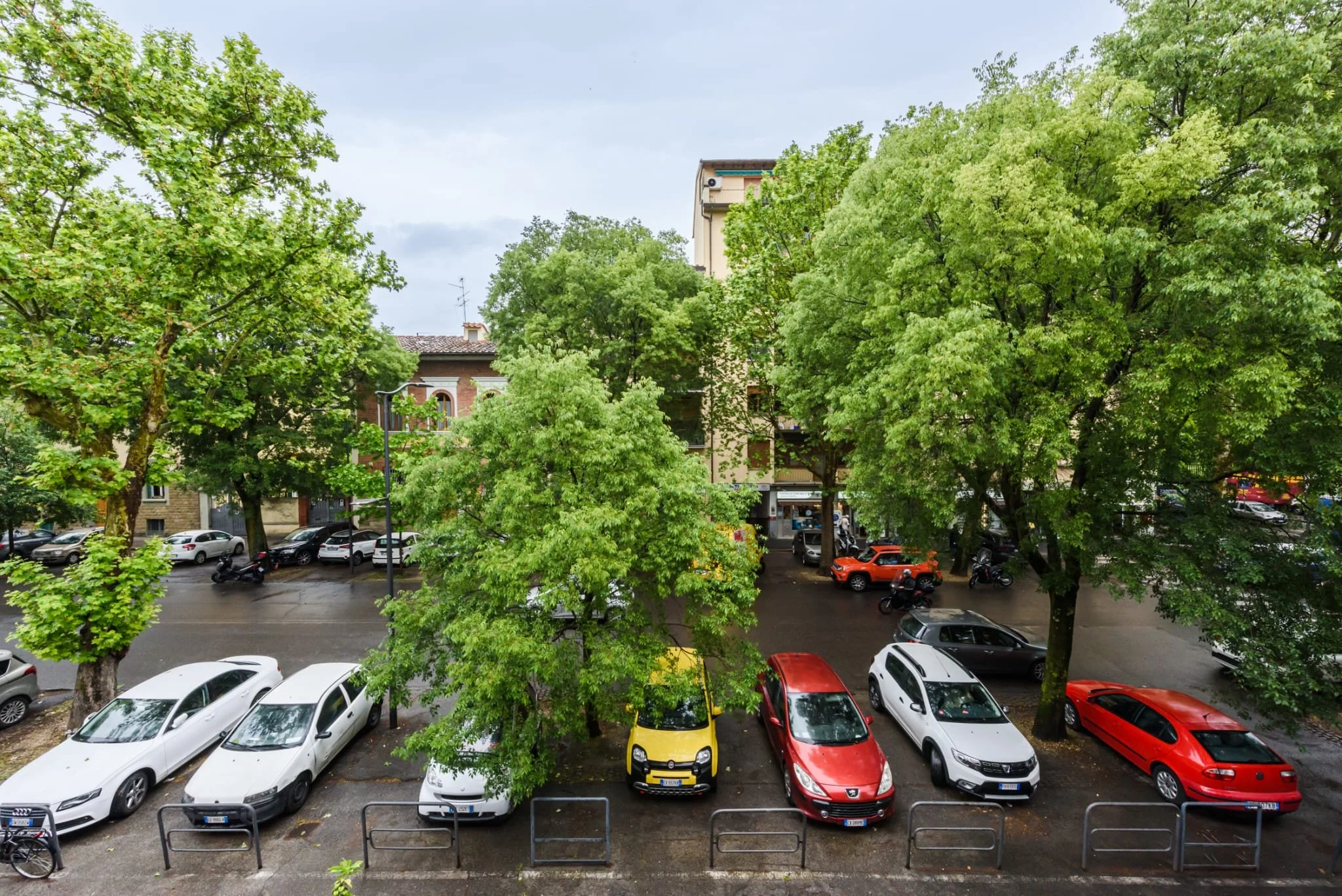 Another image showing the view outside where cars could park (parking is not owned by the hotel nor is the hotel responsible for guests parking there)